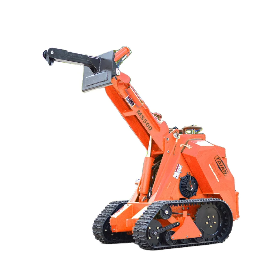 TAIAN brand multifunction Mini Skid steer loader MS500 with many tools small garden loader