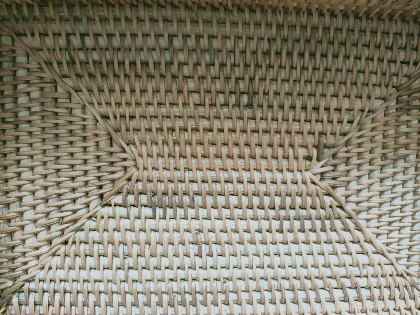 Exquisite storage basket with double handle  natural  rattan  basket