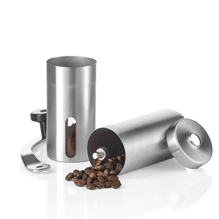 304 Stainless steel adjustable Ceramic core burr hand Black Stainless Steel manual coffee grinder