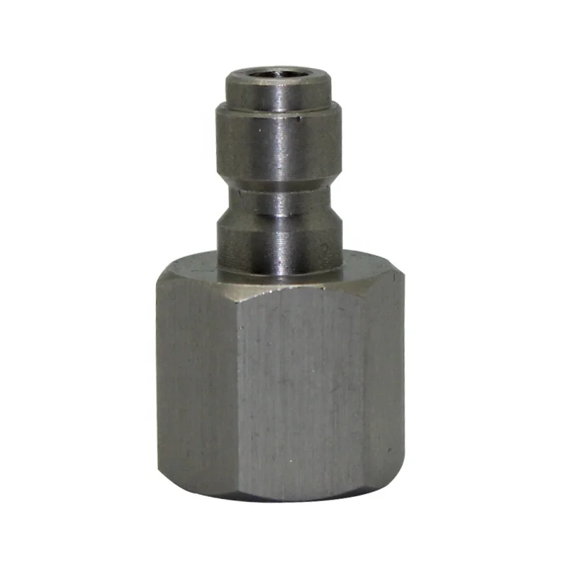 Paintball PCP Stainless Steel Quick Disconnect Male Thread M10 with Male Plug