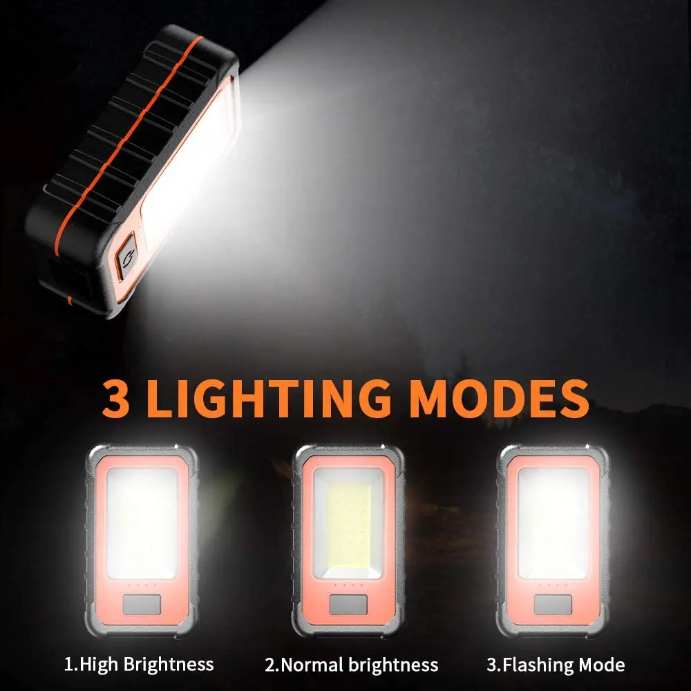 Travor 40w 4000lm portable cob led camping lantern tent lamp battery-operated 6500K daylight lamp IP65 waterproof working light