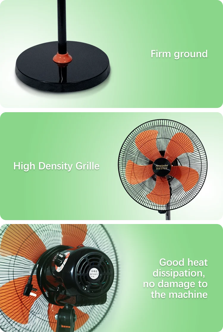 OEM electric fans 16 inch Rechargeable 12V DC Solar Energy Standing Fan in guangdong