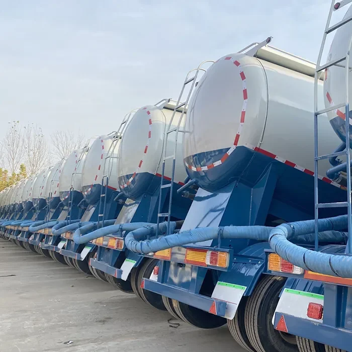 Cement Pulverized Coal Chemical Powder Calcium Carbide Flour Grain Transport Tanker Semi-trailer Manufacturer