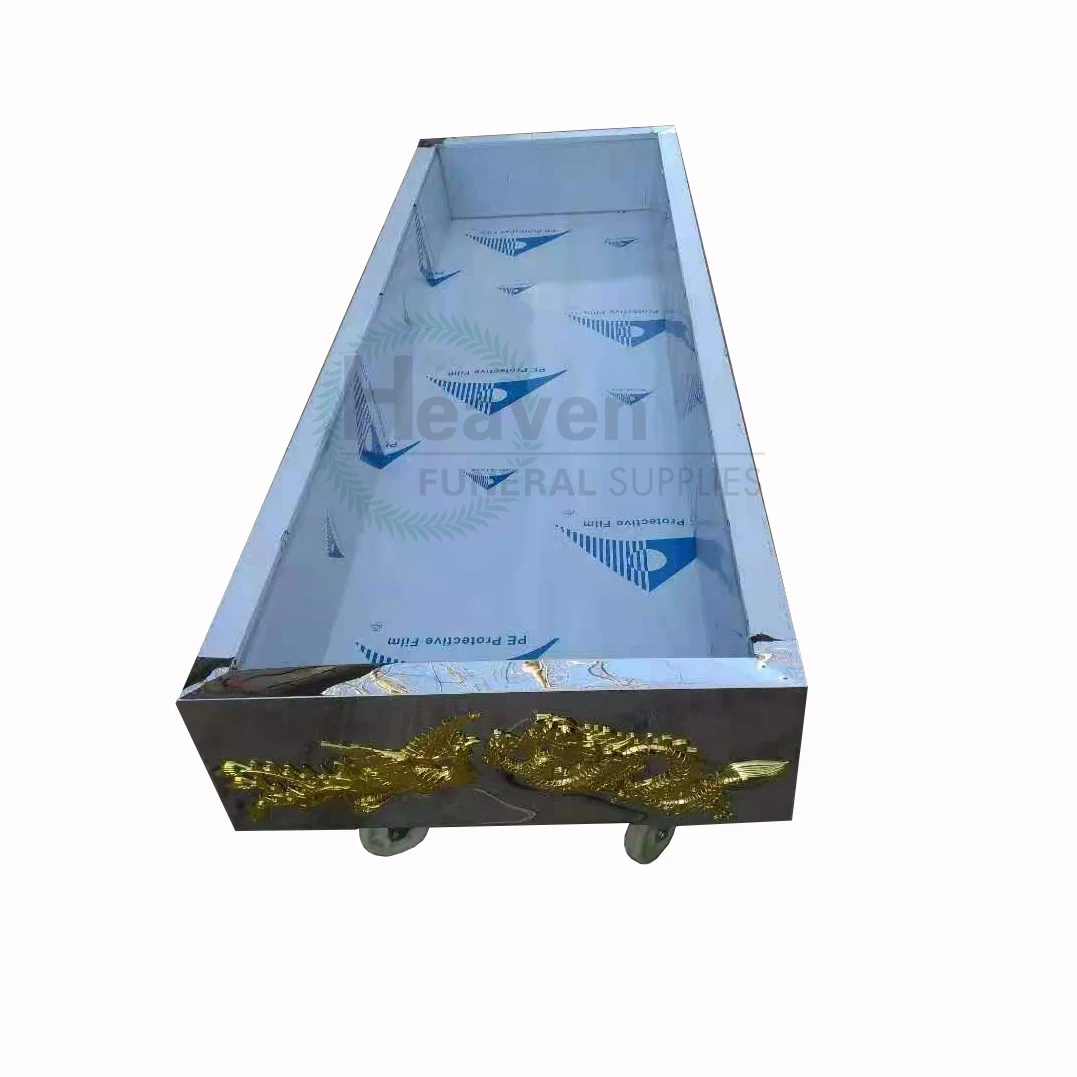 Hot selling funeral transparent cover mortuary freezer air conditioned coffin for body display