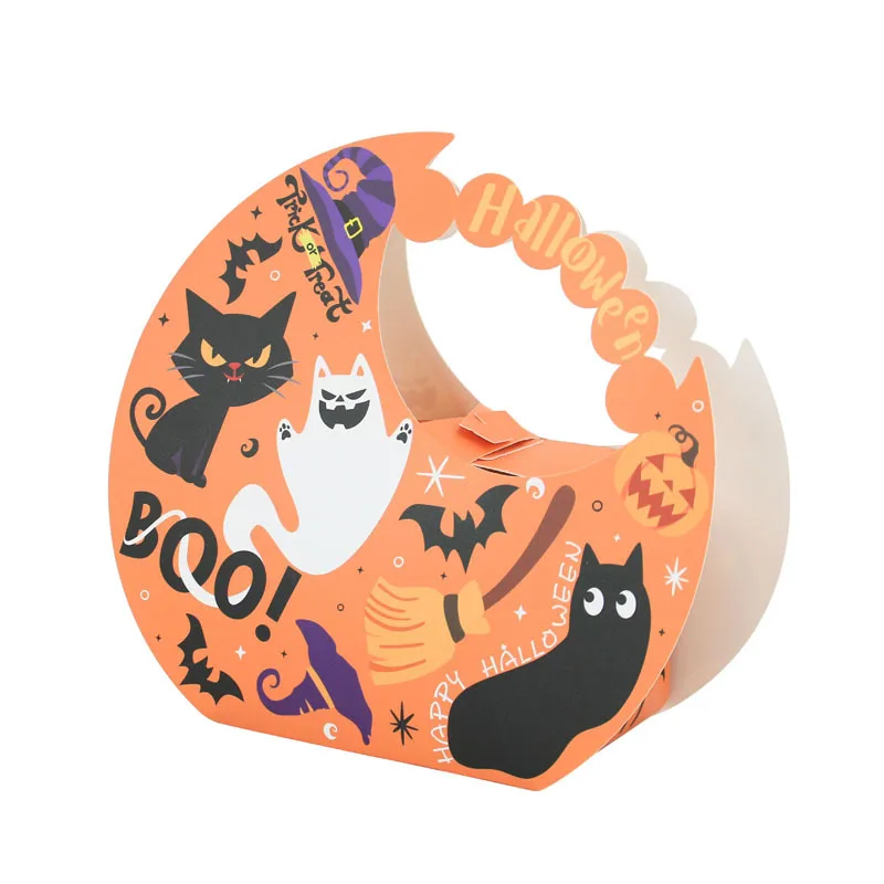 Kid package gift paper moon candy Halloween cake box