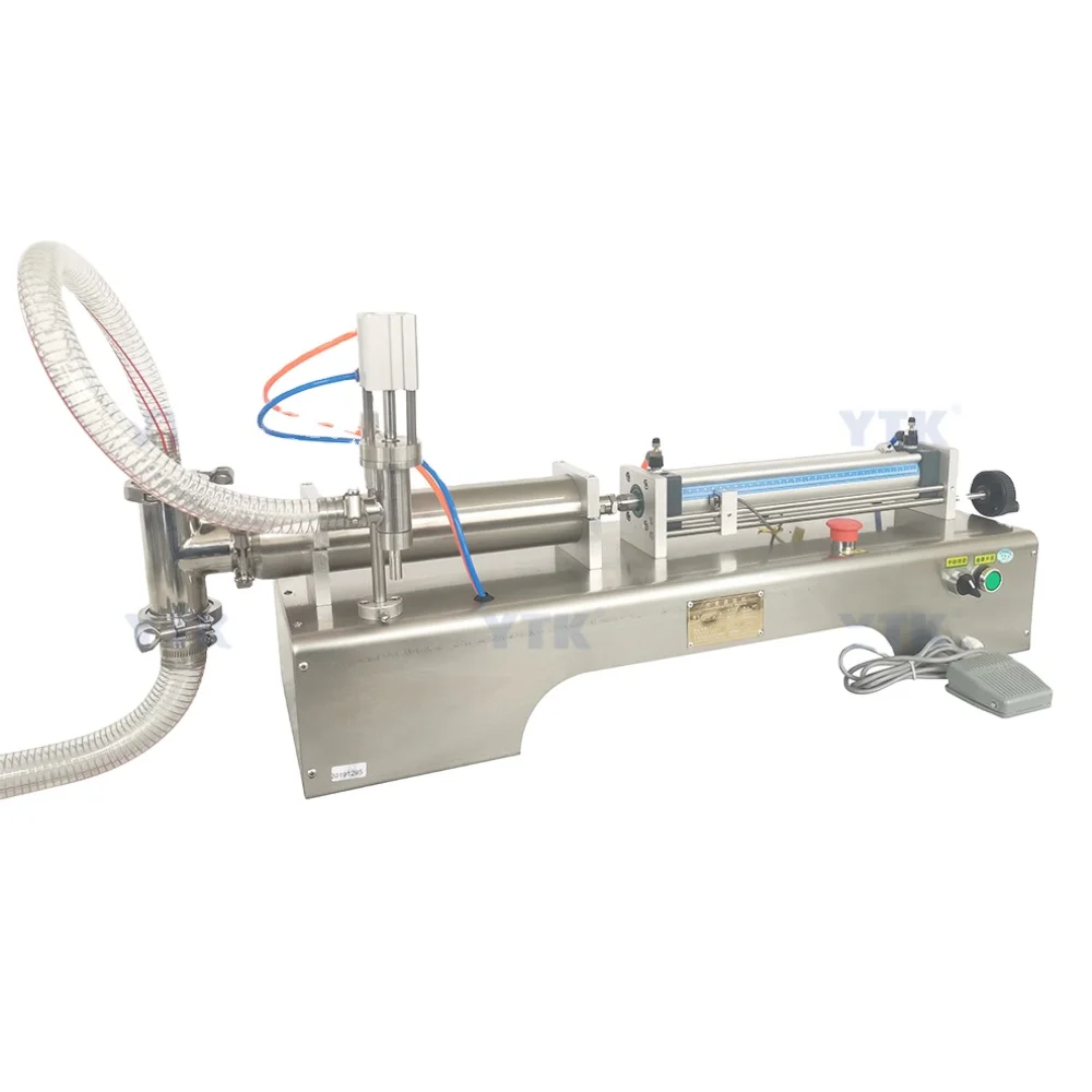 G1WY 100-1000ml Single Head Pneumatic dish soap hand-washing Liquid chemicals Bottle Piston Filling Machine