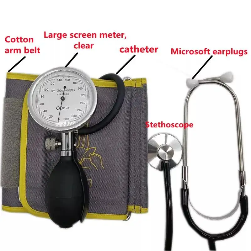 Medical Manual Aneroid Sphygmomanometer BP Monitor Smart Digital Blood Pressure Meter