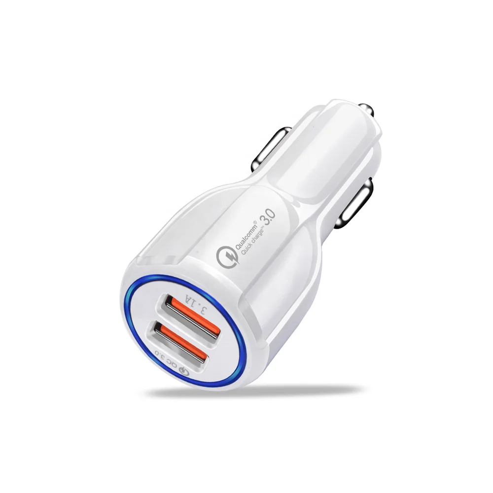Автомобильное зарядное устройство 3.1A Dual USB прикуривателя гнездо телефона адаптер