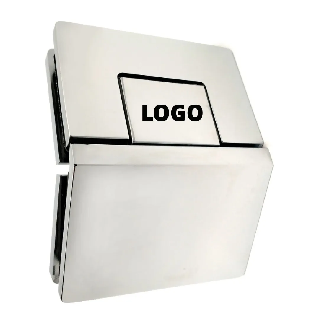 Unique Design 135 Degree Glass To Glass Shower Door Hinges Polished Heavy Duty Brass Shower Hinge For Hotel Project