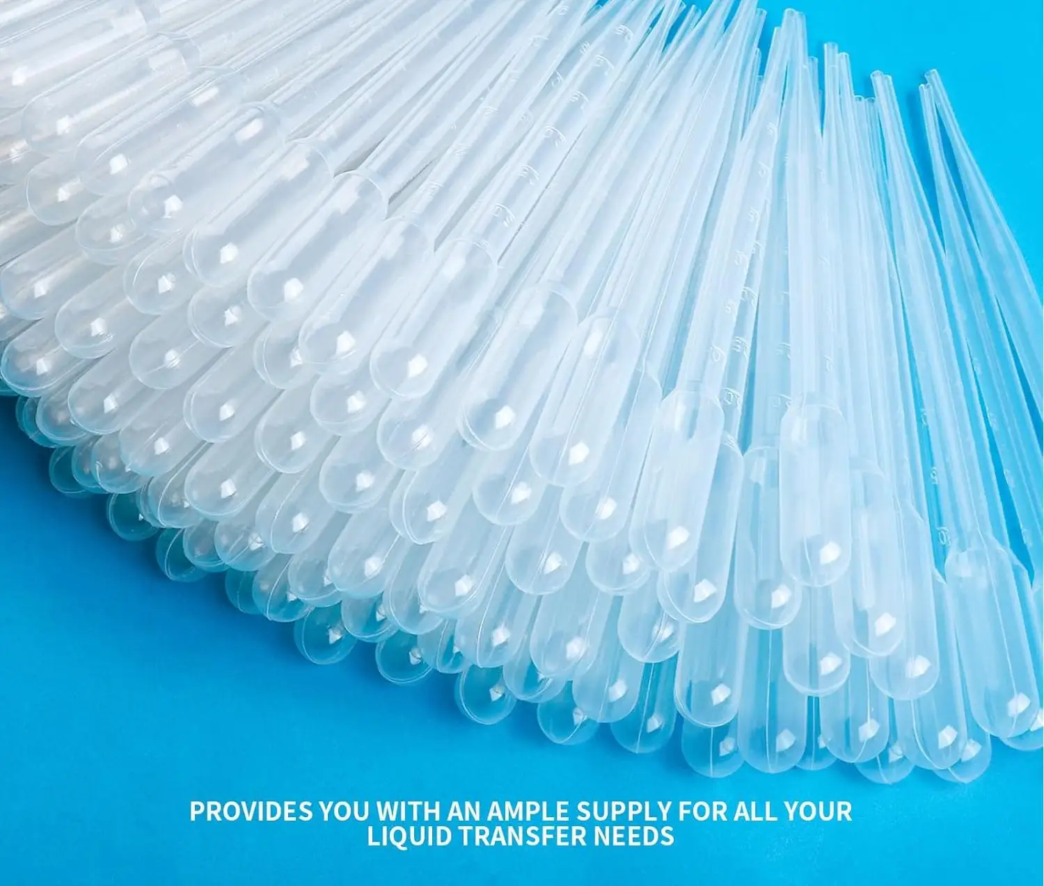 CE  Laboratory 3ml Disposable Graduated Clear White Plastic Pasteur Pipette Graduated Transfer Liquid Dropper Pasteur Pipettes