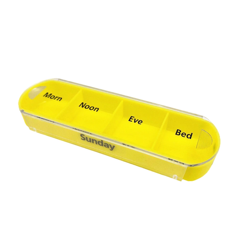 One Week 28 cases Pill Storage Rainbow Color Pill Holder Drawer Shaped Plastic Pill Box