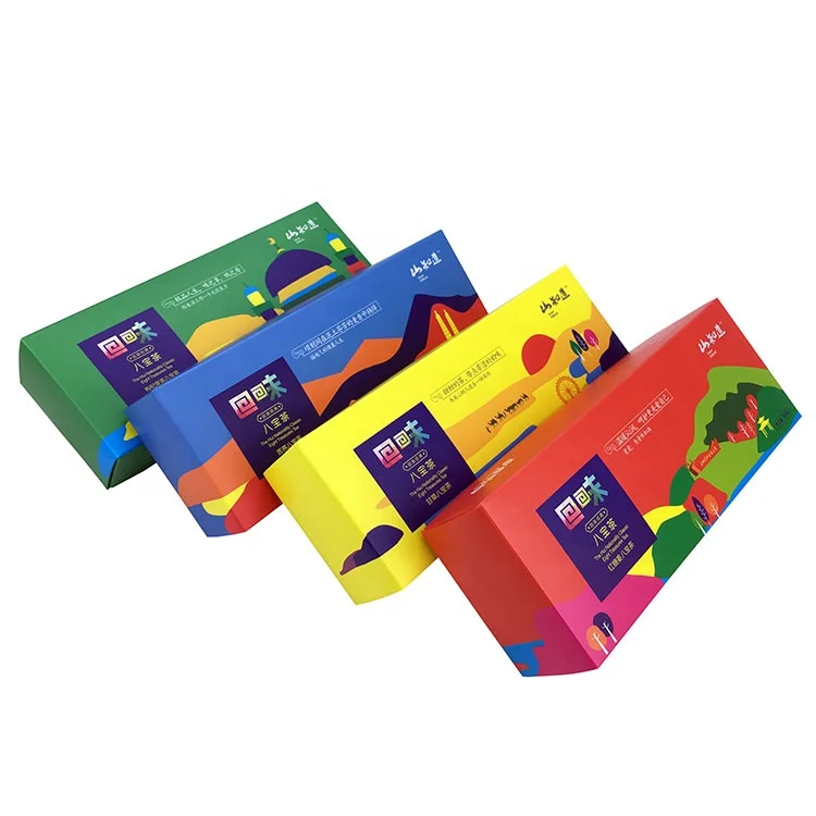 tea bag snack biscuit cookies packaging cartoon printing paper packaging