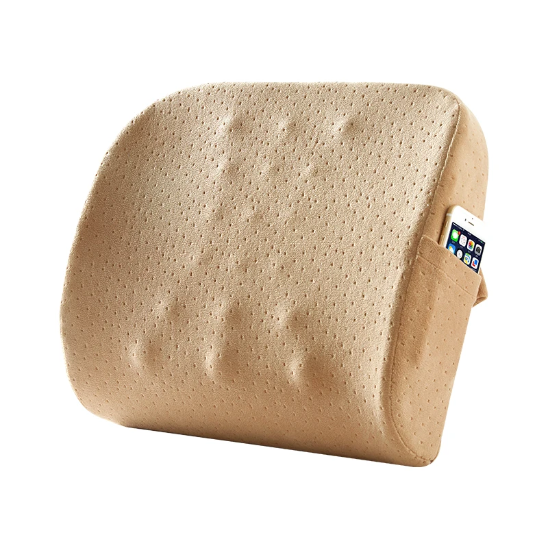 Massage Lumbar Support Cushion-inflatable car seat lumbar support orthopaedic cushion Square Bus Driver lumbar cushion