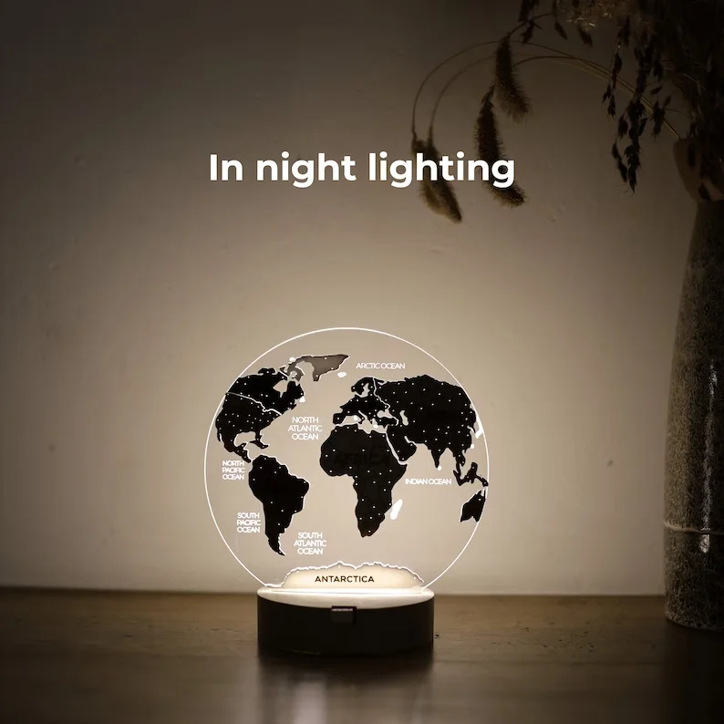 Anniversary 3d Travel world Map Personalized Map Gift Traveler Gift Map