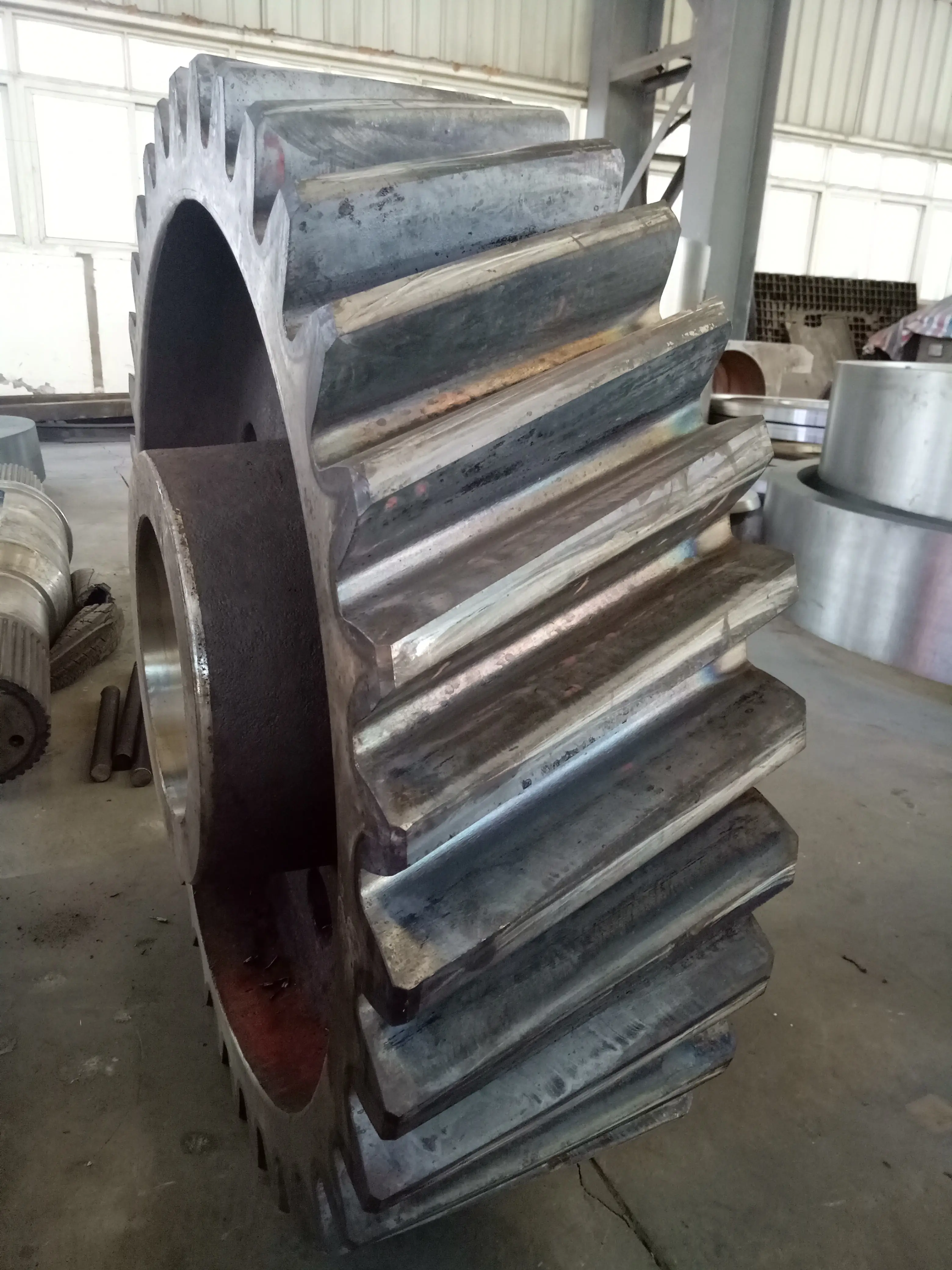 Custom helical large gear forged steel pinion big helical gear