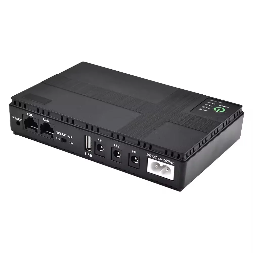 AC85-265V DC1018P Router 5V9V12V Optical Cat Monitor Backup Uninterruptible Power Supply Charger Cell Phone DC UPS