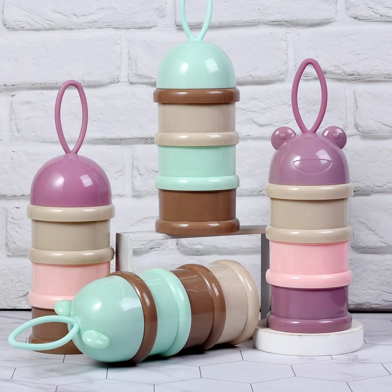 Portable Baby milk box powder dispenser Formula storage container Baby food box