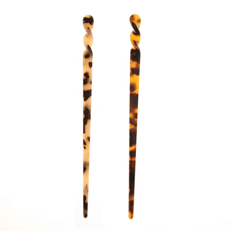 Hair Style Accessory Chinese Girls Clasp Acetate Flyaway Hair Strip Pin Chop Stick Chopstick Hair Stick Accessories Women