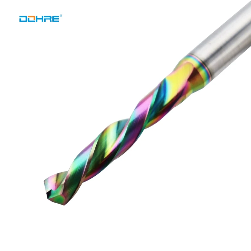 Dohre Cost-effective Solid Carbide Drill Bit 60/90/120 Degree DLC Colorful Coating Spotting Drill Bit For Aluminum