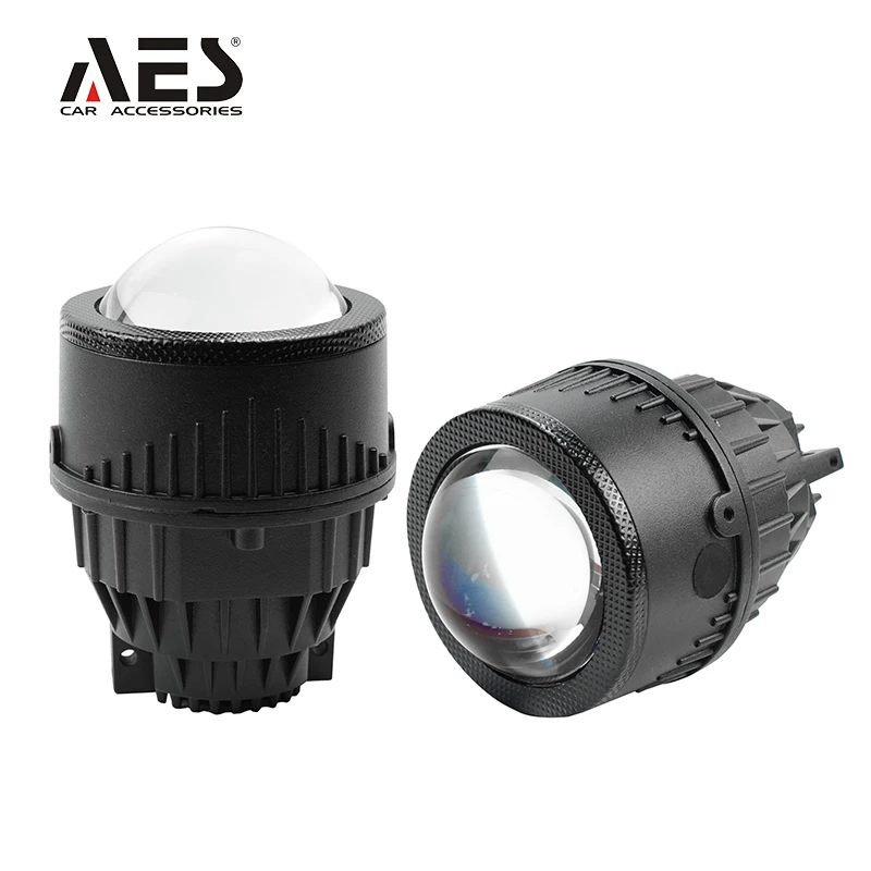 AES Hot Selling 3.0inch BI-LED Fog Lamp 6000K Blue Lens Auto Car Fog Light Waterproof Headlight China Manufacture