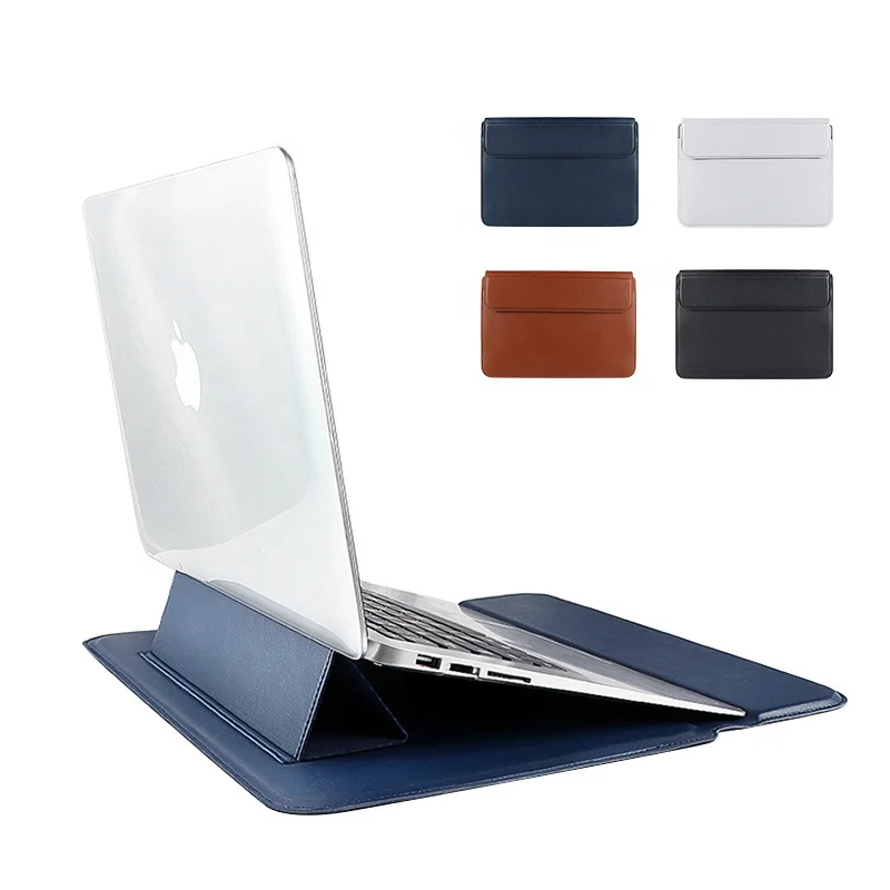 
Hot sale PU Leather Laptop Soft Sleeve Case With Stand Holder Bag For 13 14 15inch Computer Bag 
