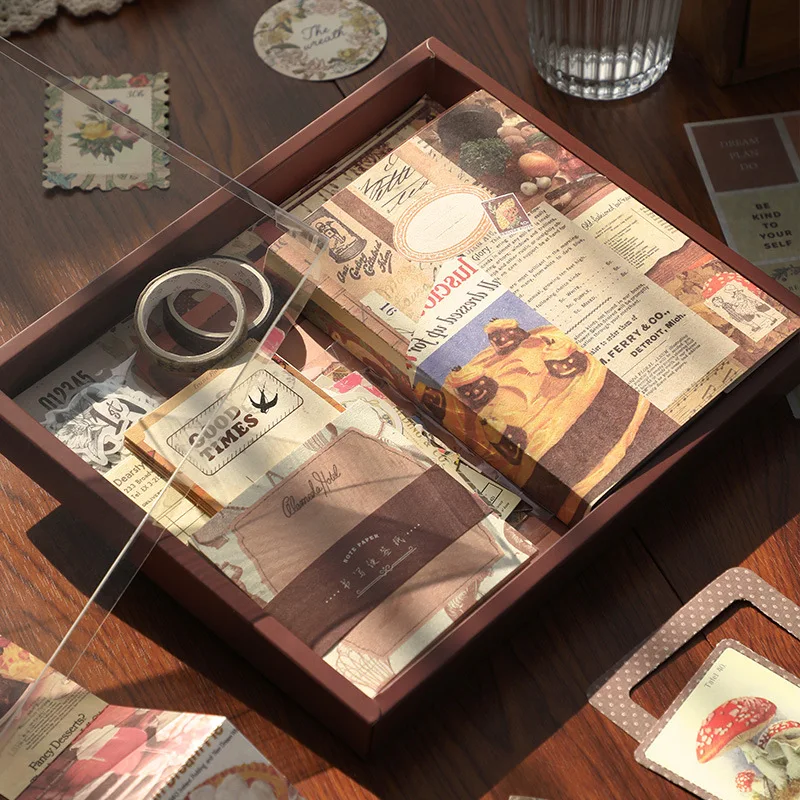 Vintage Journal Scrapbook Kit Retro Notebook Gift Set Journaling Scrapbooking Gift set