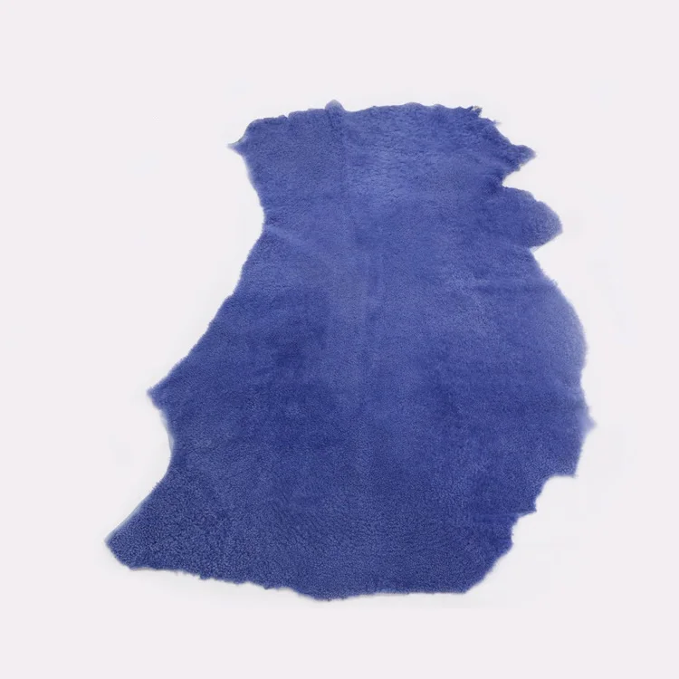 Leather Garments Trimming Use Double Face Soft Curly Lambskin Customized Fleece Hair On Shearling Sheepskins