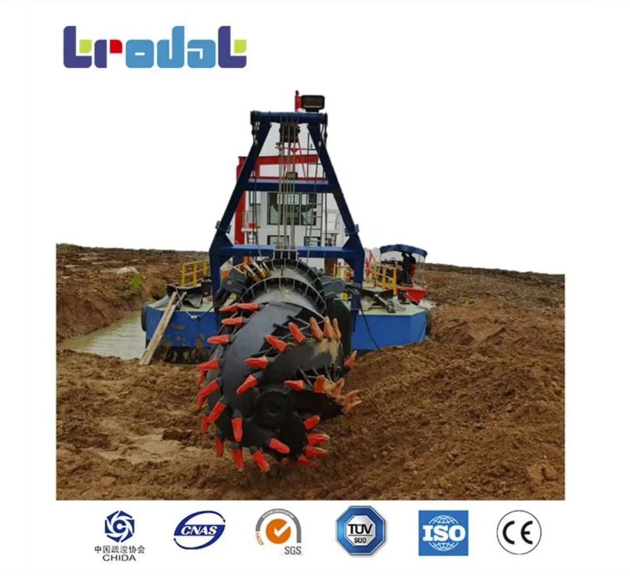 TRODAT Dredging Cutter Head Drive System for Dredger with Hydraulic Motor,Toothed Coupling, Drive Shaft Bearing Assembly