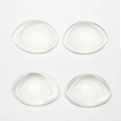 Durable Shape Clear And Skin Silicon Thick Bra Pad Reusable Bra Inserted Breast Lift Pad Push Up Big Breast For Sexy Women