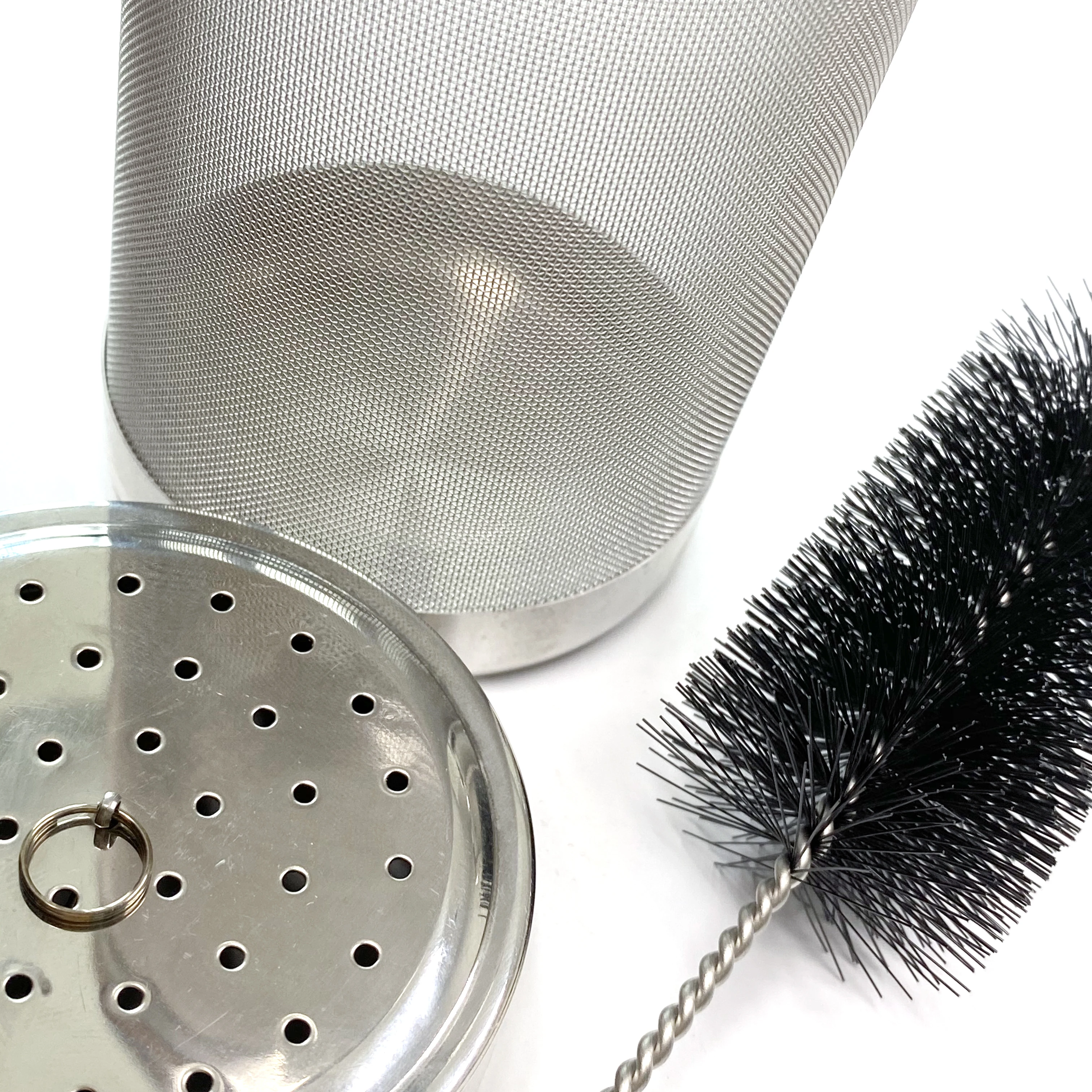 7x 29cm 304 Stainless Steel Hops Filter Barrel, Cylinder Mesh Bucket Strainer, Homebrew Beer Filter