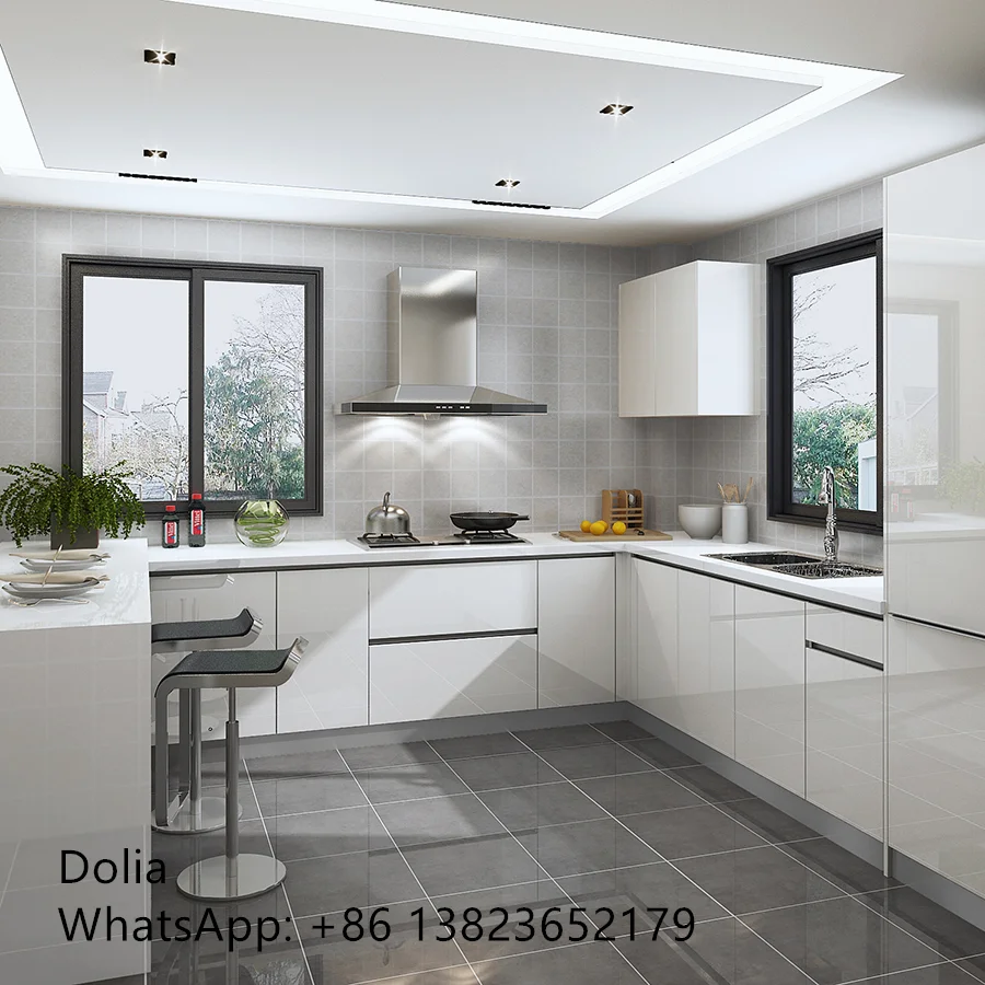 Manufacturer Direct Sale New Professional Designs Custom made Kitchen Cabinets Solid Wood Kitchen Cabinet Doors