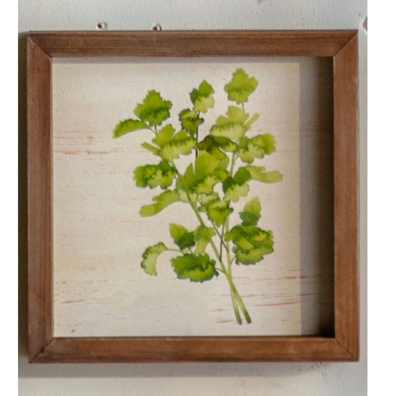 Nordic Petty Bourgeoisie Creative Photo Wall Old Plant Craft Painting Solid Wood Wall Decoration Corridor Background Wall Decor