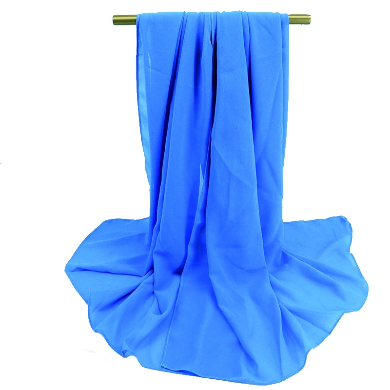 Wholesale premium soft plain daily chiffon hijab scarf supplier georgette chiffon hijab scarves fashion accessory hijab