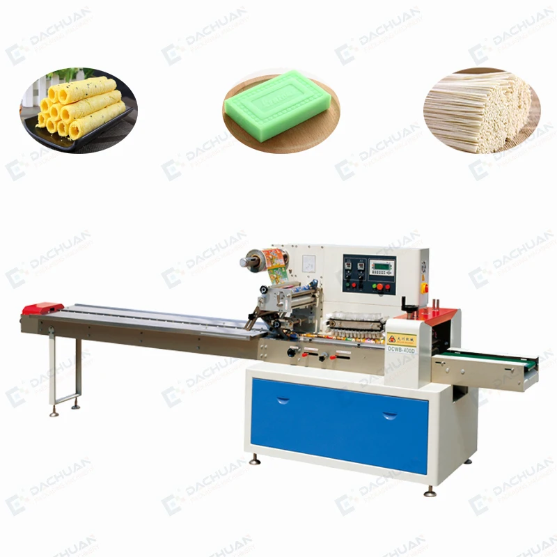 DCWB-320B horizontal packing chocolate flow wrapping machine,flow wrapper chocolate bar