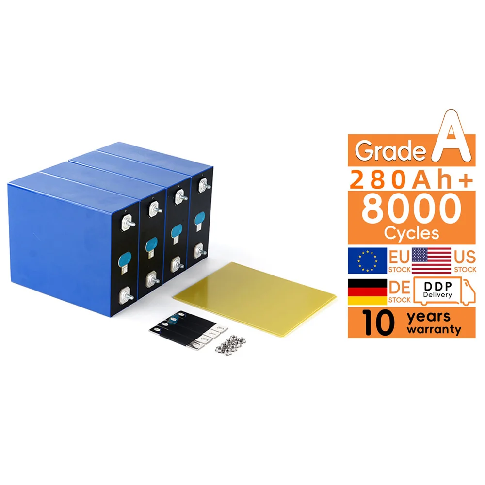 EVELF280K V3 класс A элементы 3 2 V LiFePO4 280ah батарея 8000 глубоких циклов 1C BMS для энергии морского дома