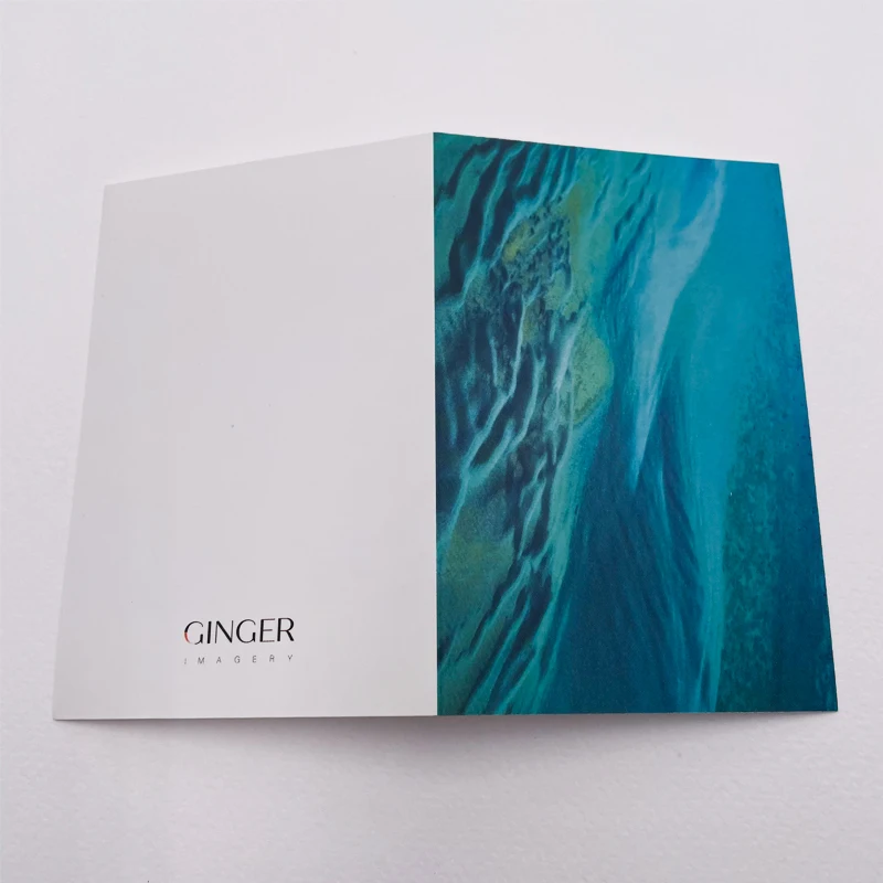 Wholesale business card paper folding postcard wedding gift card custom printing thank you birthday greeting christmas card