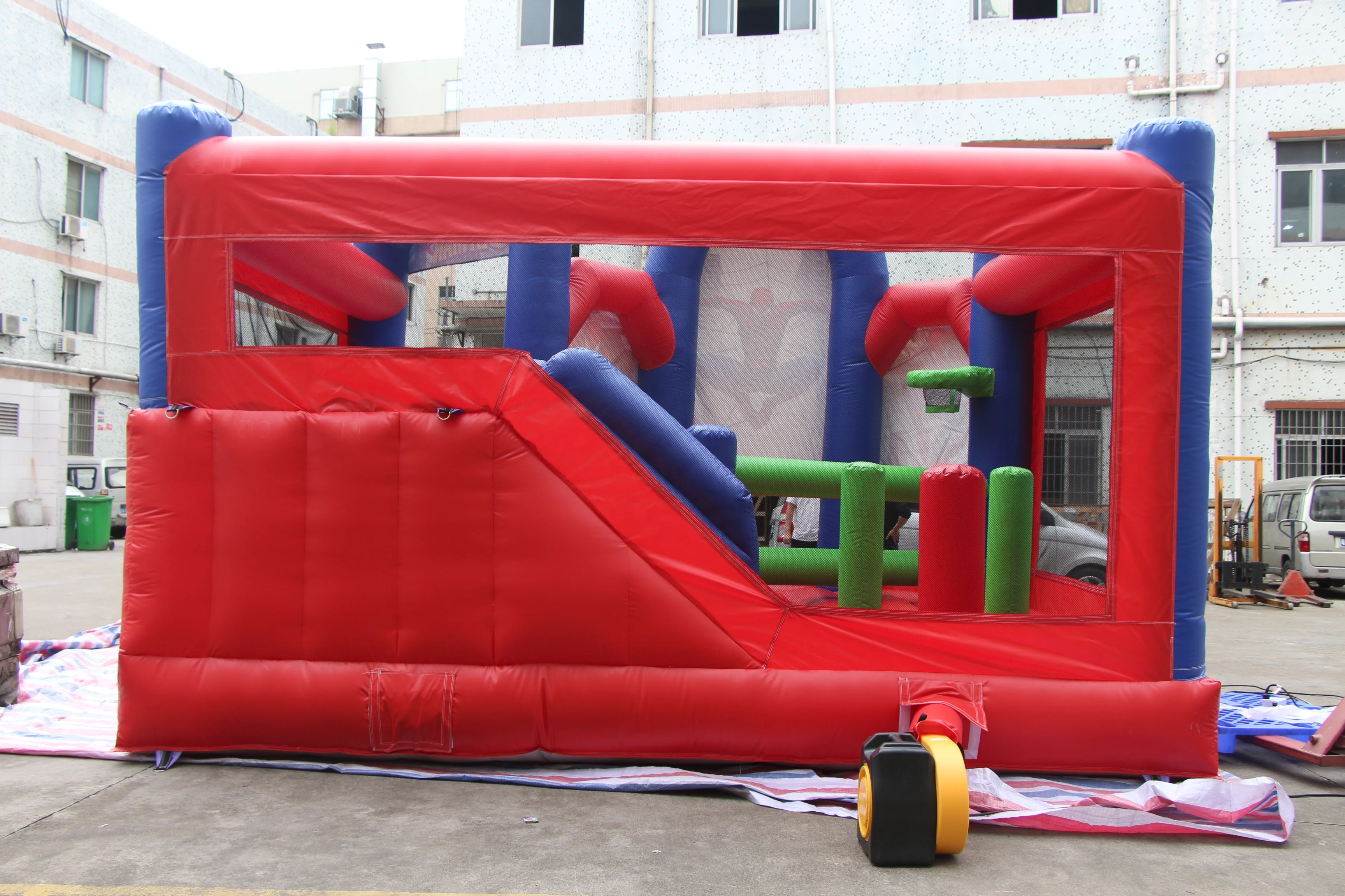 spiderman inflatable castle and slide combo inflatable kids bouncer for sale