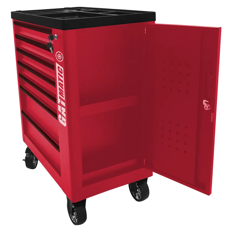 
233PCS Super Rolling Metal Trolley Car Repair Hand Tool Cabinet 