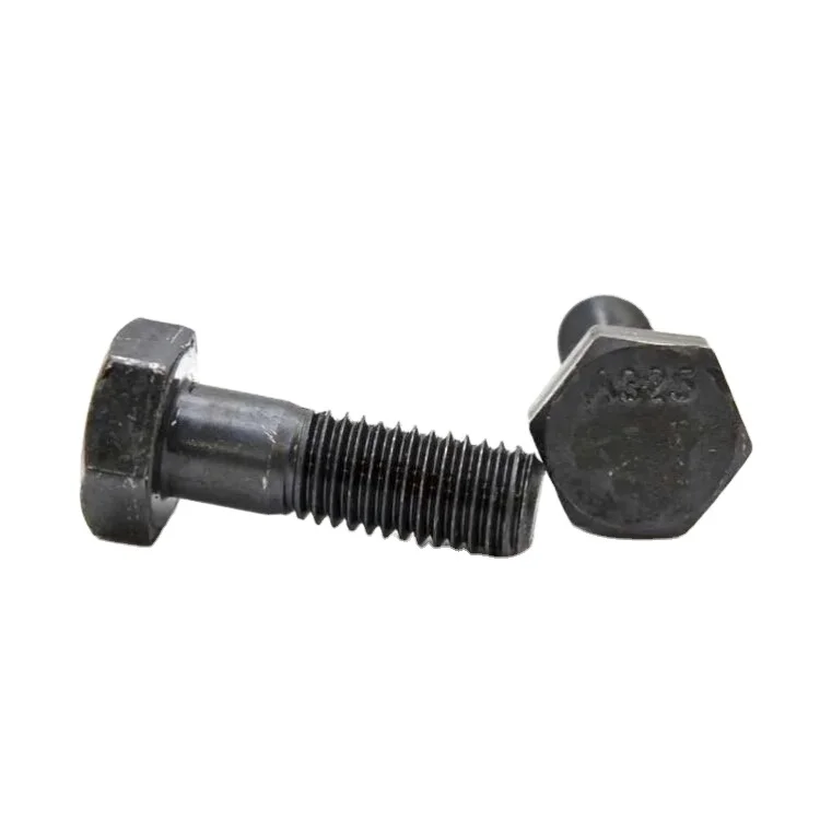 NBHC005 Grade 5 Standard US heavy Hex Hexagon Head Cap Half Thread Bolt Carbon Steel Black Unc Bolt