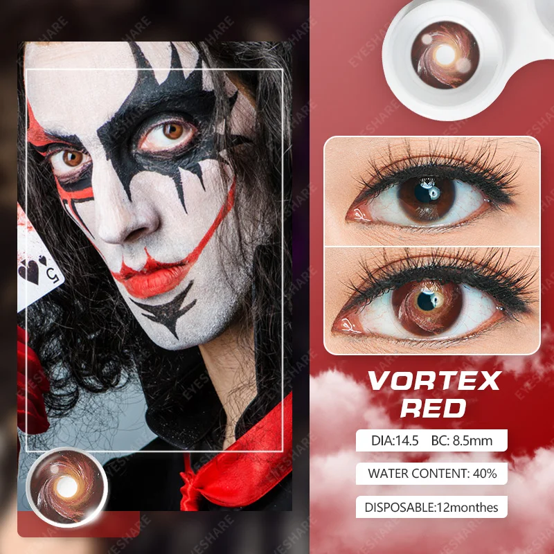 Eyeshare Color Contact Lens Halloween Cosplay Crazy Lenses Contacts Sharingan Circle Blood Zombie eye Colored Eye Contact Lenses