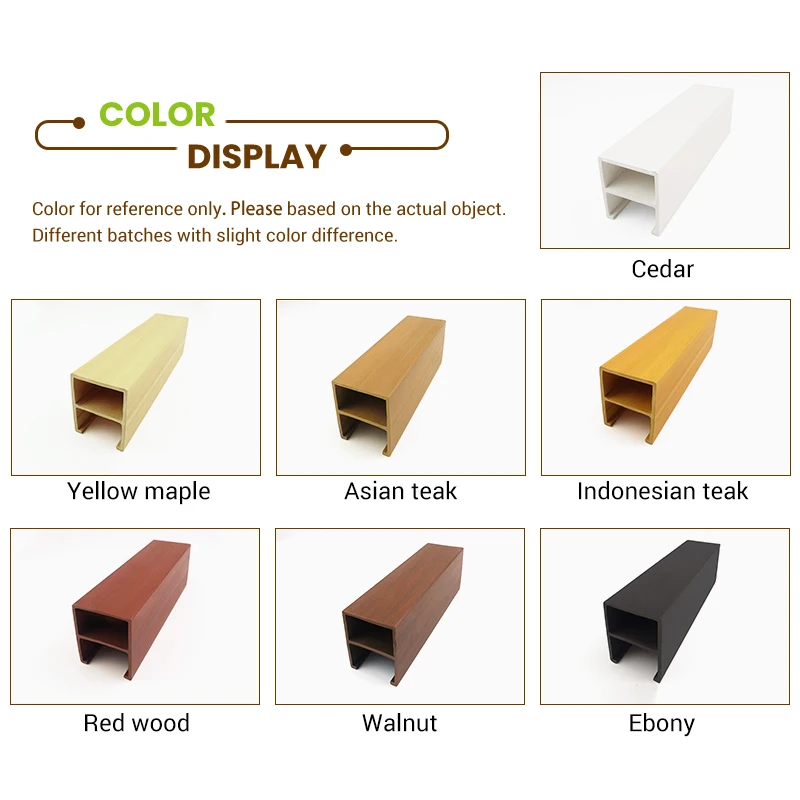 High Quality Wood Plastic Composite Baffle Ceiling WPC Indoor Suspended Ceiling