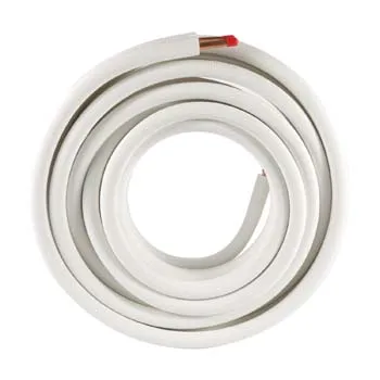 Single or Double Air conditioner Copper Pipes With Fireproof PE Insulation Pre Insulated Copper Tube