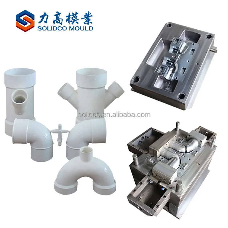 Plastic pvc ppr pipe fitting injection moulds forms