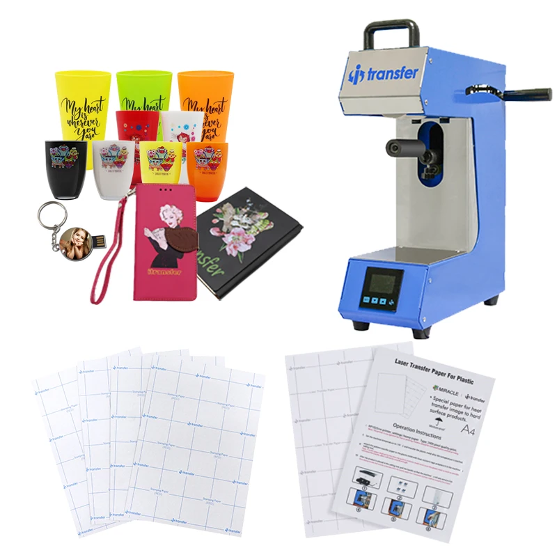 Laser Printing Roller Automatic Transfer Machine Cup Printing Heat Press Machine for Pen for Plastic Hot Product 2019 Manual