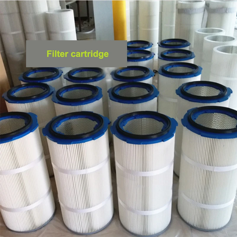 Powder coating booth replacement cartridge filter element