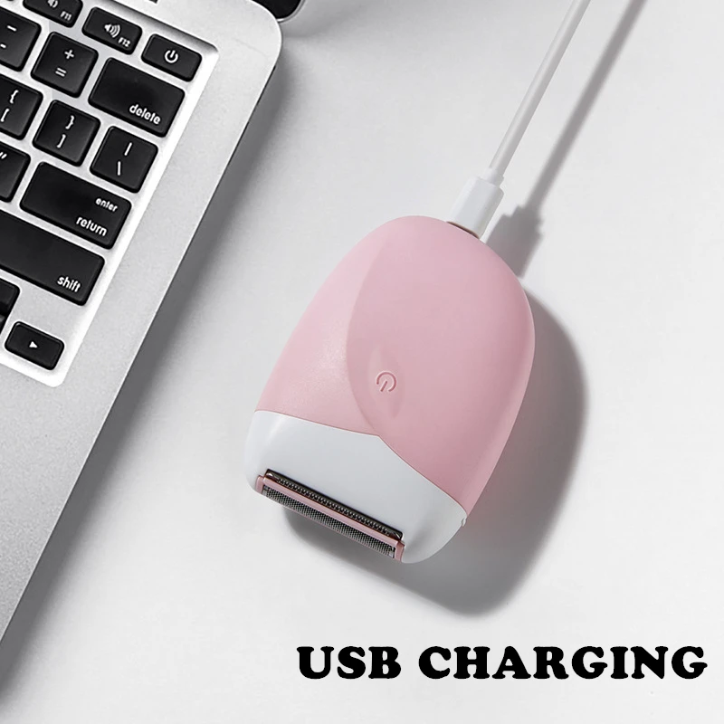 Waterproof Womens Mini Electric Razor Facial Hair Removal Epilator Bikini Trimmer for Legs Body Face Underarms and Pubic