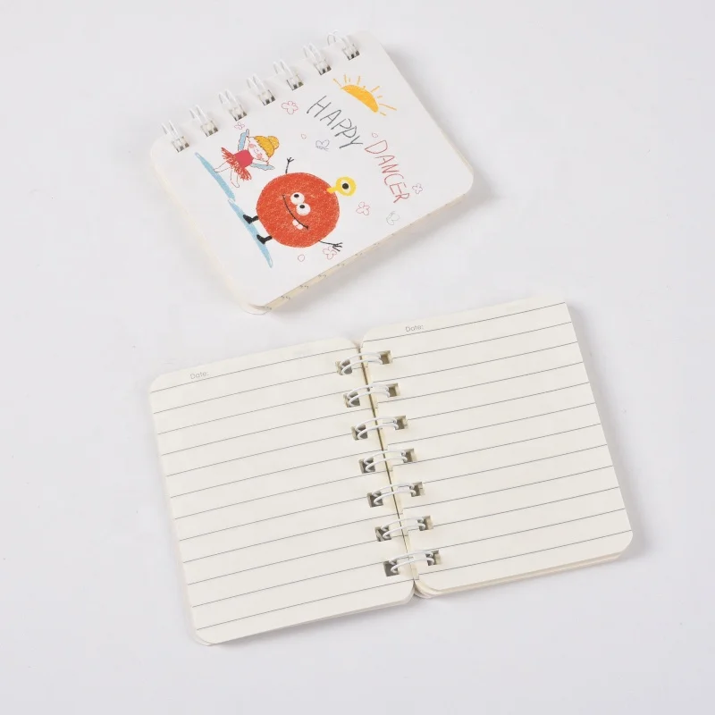 2024 hot design A5 A6 spiral bound notebooks cute cartoon printing daily  journal notebooks high quality eco friendly notepad