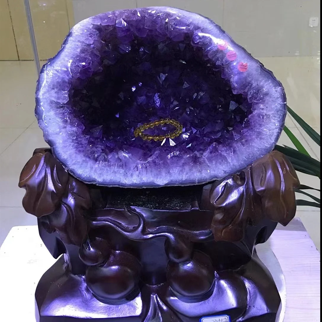 optional brazil amethyst cave healing crystals Uruguay Large amethyst geode for home decor