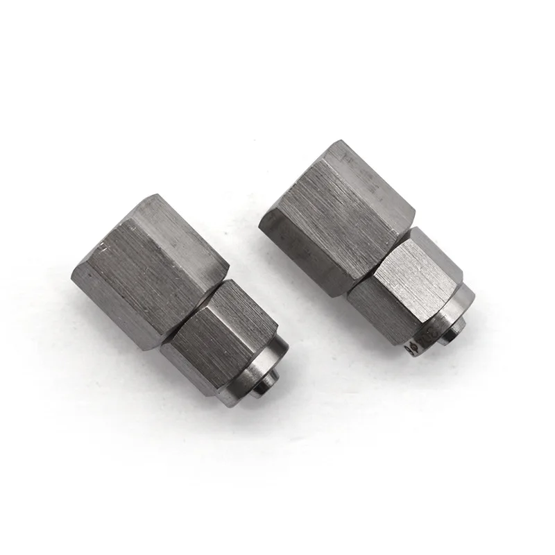RUICHEN High Quality Stainless Steel6x 4mm tube size 1/4 male thread Pneumatic Rapid Screw fitting Male Straight SRPC