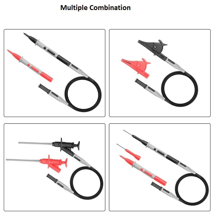 BC5570170 Extended needle probe  Flexible telescopic clip alligator  clip multimeter probe kit test leads set